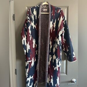Knox Rose Multicolor Open Front Cardigan